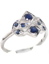 VINTAGE design 925 Solid Sterling Silver Natural Sapphire Ring - Finger Sizes 4 to 12 Available