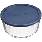 Kitchen Supply 7 Cup Glass Round Baking Dish With Cover