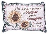 Set of 2 Mother Daughter Sunflower Decorative Throw Pillows 9 x 12