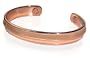 Mens 10mm Wide Bold Magnetic Copper Cuff Bracelet 7.5" Long