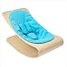 coco stylewood baby lounger - Natural - Bermuda Blue