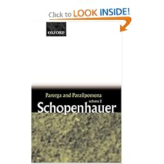 Parerga and Paralipomena: Short Philosophical Essays, Volume II