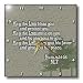 Aaron's Blessing Numbers 6 24 26 Bible verse - 10x10 Wall Clock