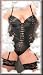  : Sexy y2Diva Leather Lace Up Teddy in Queen Plus Size 1X, 2X or 3X
