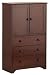 Canwood 2 Door Cupboard / 3 Drawer Chest - Cherry