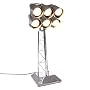 Moocow, Football Floodlamp Table Lamp, Polished Metal Finish