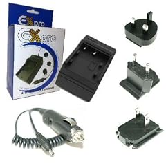 Ex-Pro� Panasonic CGA-S008, CGA-S008E, DMW-BCE10, DMWBCE10, VW-VBJ10, VWVBJ10 Digital kamera Schnell-Ladegerat f�r UK, USA, Canada & Europ�er f�r suitable for Panasonic Lumix DMC-FS20, DMC-FS3, DMC-FS5
