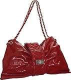 412Ma0zeFTL._SL160_ - Patent Pleated Convertible Clutch - Red - clutches-purses