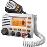 UNIDEN UM525 WHITE VHF FIXED MOUNT VHF / DSC / HAILER Model # UM525