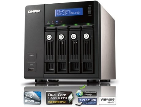 QNAP 6TB Turbo NAS TS-459 Pro 4-Bay Superior Performance RAID 0/1/5/JBOD RAID Network Attached Storage Server with iSCSI for Business- powered by powered by Seagate ST31500341AS 1.5TB 32MB Cache 7200RPM SATA/300 Hard Drive