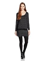 ZERGATIK Camiseta Manga Larga Choux (Negro / Blanco)