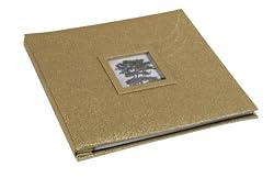 Martha Stewart Crafts 12-by-12-Inch Album, Glitter Gold