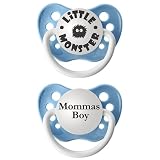 Personalized Pacifiers Set - Little Monster/ Momma's Boy