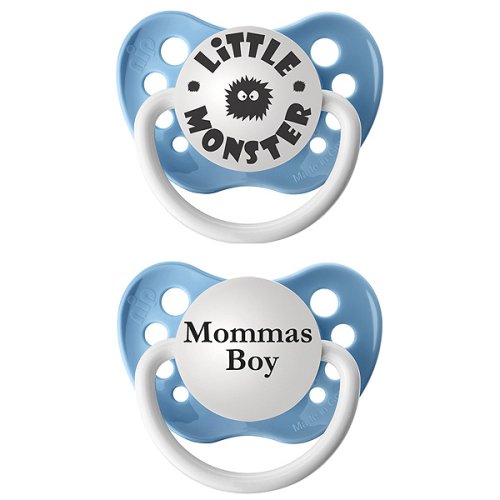 Personalized Pacifiers Set - Little Monster/ Momma's Boy