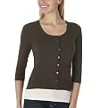 Xhilaration® 3/4-Sleeve Scoopneck Cardigan - Acorn