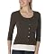 Xhilaration® 3/4-Sleeve Scoopneck Cardigan - Acorn