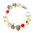 School Charms Magenetic Closure Bracelet Fashion Jewelry -- Great Teacher Gift