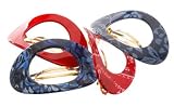 France Luxe Large Cutout Oval Barrette