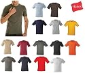 Hanes Fit-T Shirt - 100% Baumwolle - k&ouml;rpernah geschnitten, figurbetont ( slim fit, body fit )