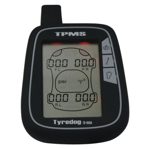 New Tyredog TPMS Tire Pressure Monitoring System (LCD Monitor With 4 Sensors) by Koolertron