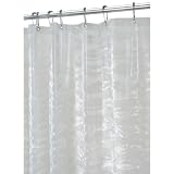 InterDesign Ripplz Eva 72-Inch Curtain Frost