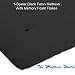 FUTON MATTRESS SINGLE STR BLACK (MEMORY FOAM)