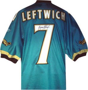 Byron Leftwich Signed Jacksonville Jaguars Authentic Jersey