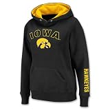 COLOSSEUM Iowa Hawkeyes NCAA Women's Pullover Hooded Sweatshirt, Team Color