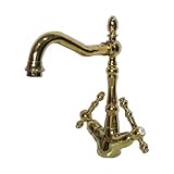 〔INK-03030181H〕　水栓（混合水栓・洗面ボウル・洗面台用蛇口） ゴールド（金）