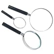 3 Magnifying Glass Loupe Coin Stamp Magnifier Eye Tools