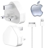 Genuine Apple USB Mains Wall Charger Plug A1299 & GenieWish Data Charge Cable for fits Apple and iPhone i-Phone 1G 3G 3Gs 4G 4GB 8GB 16GB 32GB and i-Pod iPod Nano 1G 2G 3G 4G 5G 2GB 4GB 8GB 16GB, iPod Mini, iPod U2, iPod Click Wheel, iPod Video 30GB 60GB 80GB, iPod Classic 80GB 120GB 160GB, iPod Touch 1G 2G 3G 8GB 16GB 32GB 64GB (White) Guide