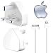 CostMad Apple USB Mains Wall Charger Plug A1299 & GenieWish Data Charge Cable for fits Apple and iPhone i-Phone 1G 3G 3Gs 4G 4GB 8GB 16GB 32GB and i-Pod iPod Nano 1G 2G 3G 4G 5G 2GB 4GB 8GB 16GB, iPod Mini, iPod U2, iPod Click Wheel, iPod Video 30GB 60GB 80GB, iPod Classic 80GB 120GB 160GB, iPod Touch 1G 2G 3G 8GB 16GB 32GB 64GB (White)