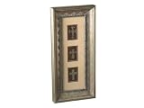 JEWELED CROSS HORIZONTAL COLLAGE. WOOD AND GLASS.S.