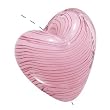 Murano Style Glass Lampwork Large Heart Pendant Bead Pink 30mm (1)
