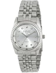 August Steiner Womens AS8046SS Diamond Stainless Steel Bracelet Watch