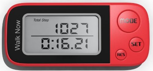 Pedometer for Walking Measures Step Count Calories Used Distance and Exercise Time with Advanced 3d Technology Plus 30 Day Memory Function . Pedometers for Walking Steps and Miles with Calorie Counter and Target Measuring Feature