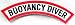 Buoyancy Diver Chevron Patch Embroidered Iron On Scuba Diving Emblem Souvenir