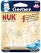 Gerber NUK Silicone Orthodontic Narrow Nipples, Medium Flow, Size 2, 2 Pack