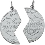 14K Yellow Gold Mizpah Coin Pendant