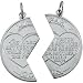 14K Yellow Gold Mizpah Coin Pendant