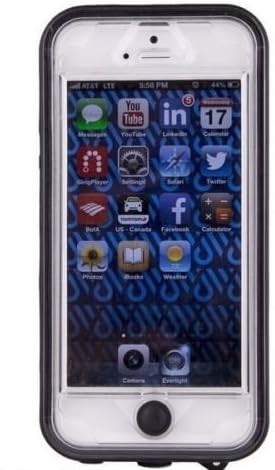 Waterdawg Wetsuit Iphone 5 Waterproof Cell Case Skin Cover Ipx8 New NIP (Black)