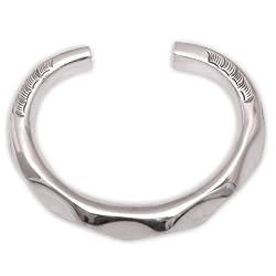 Jewelry in India Sterling Silver Arm Bracelet Dia 2.5 Inches