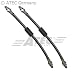 Produkt-Bild: 2x Bremsschlauch hinten FORD FIESTA 3 III GFJ 1.1 1.3 KAT 1.4 1.6 1.8D BJ 89 - 97