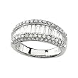 14K White Gold Diamond Ring/Band - 1.50 Ct.
