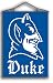 Set of 2 Set of 2 Duke Blue Devils 28X40 Indoor Banner Scroll - NCAA