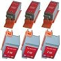 6-Pk Compatible CANON BCI-15 & BCI-16 (3 Black + 3 Color) Printer Ink Cartridges for Pixma IP 90, Pixma IP 90v, SOLD BY betaInk