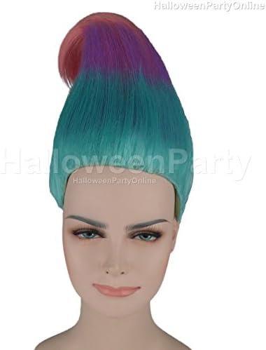 Halloween Party Trolls Wig Tri-Color Costume Cosplay Online HW-281