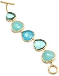 Coralia Leets Jewelry Design 5 Stone Shades Blue Bracelet