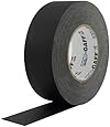 ProTapes Pro Gaff Matte Cloth Gaffer's Tape with Rubber Adhesive, 11 mil Thickness, 55 Yard Length