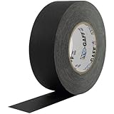 ProTapes Pro Gaff Matte Cloth Gaffer's Tape with Rubber Adhesive, 11 mil Thickness, 55 Yard Length